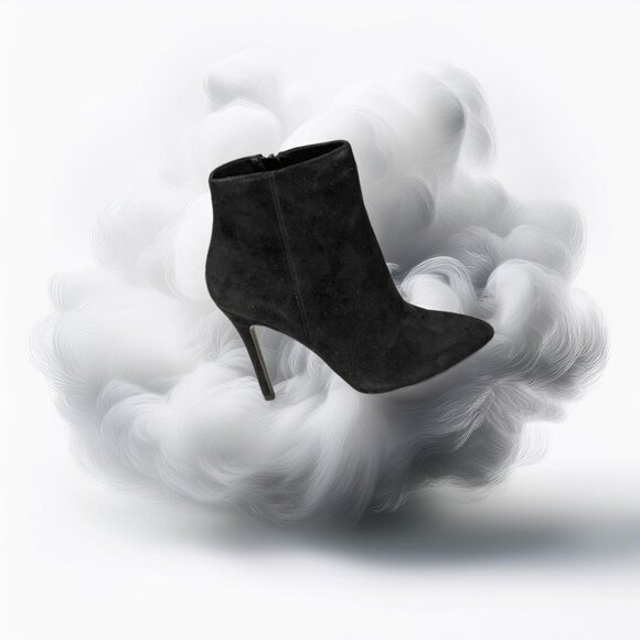 Charles David Delicious Black Suede Stiletto Bootie, Size 8.5 - Picture 11 of 13